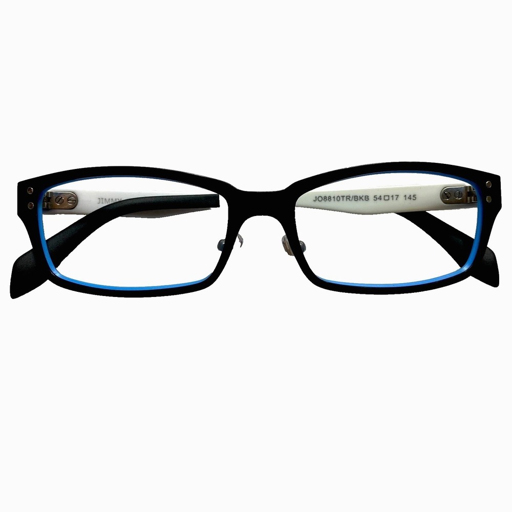 Jimmy Orange JO8810TR/BKB Eyeglasses Black Blue White Frames 54-17-145